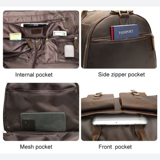Full Geniune Leather Travel Duffle Bag | LIENZ