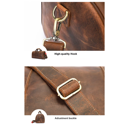 Weekender Travel Leather Duffle Bag | BEAUFORT