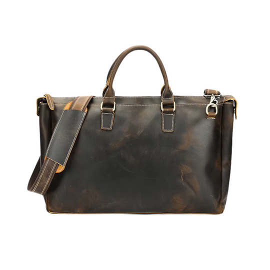 Large Capacity Leather Duffle Bag | ALBERTVILLE