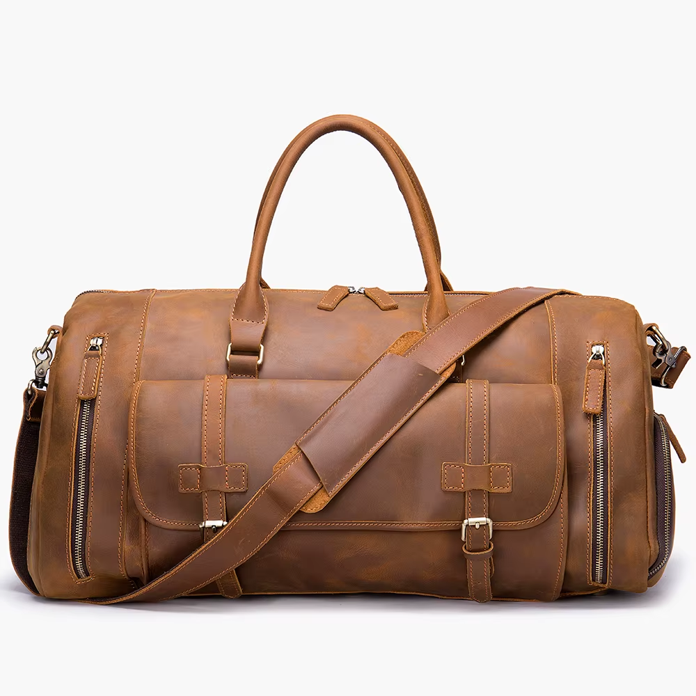 Weekender Holdall Leather Duffle | HAFNIR