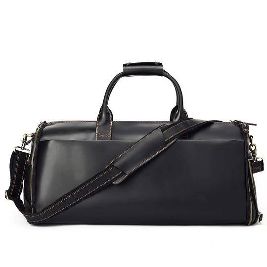 Foldable Leather Duffle Bag | FALUN