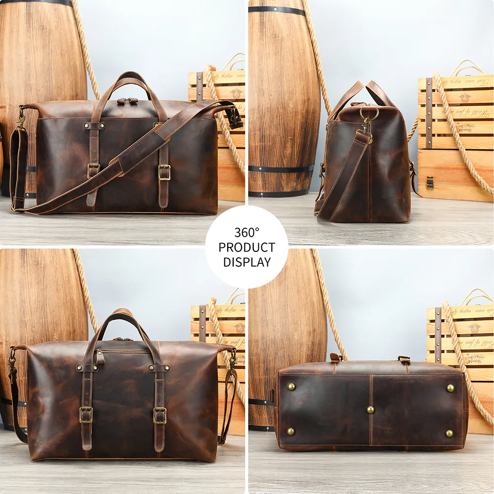 Vintage-Inspired Leather Weekender | OSLO