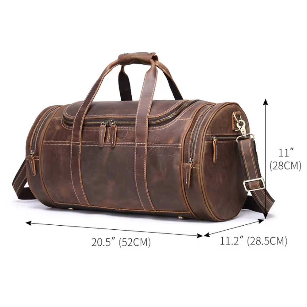Geniune Leather Travel Duffle Bag | CORDON