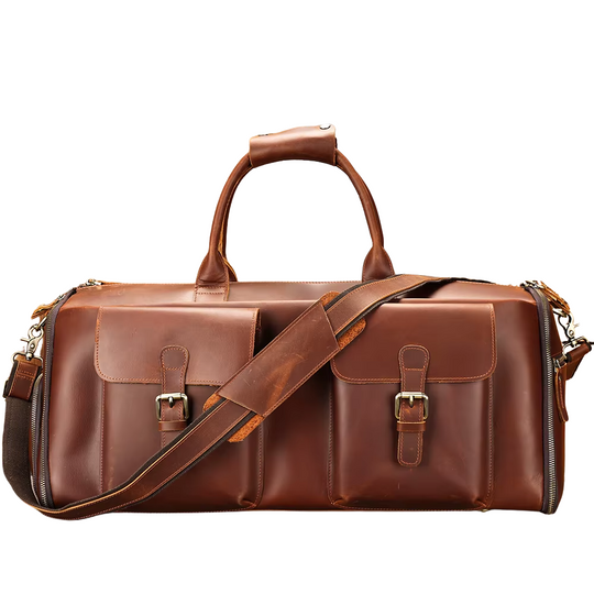 Full Geniune Leather Travel Duffle Bag | LIENZ
