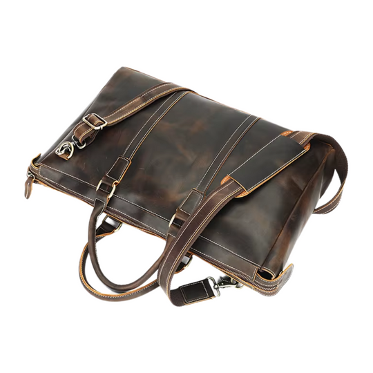 Large Capacity Leather Duffle Bag | ALBERTVILLE
