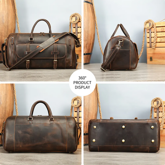Weekender Holdall Leather Duffle | HAFNIR