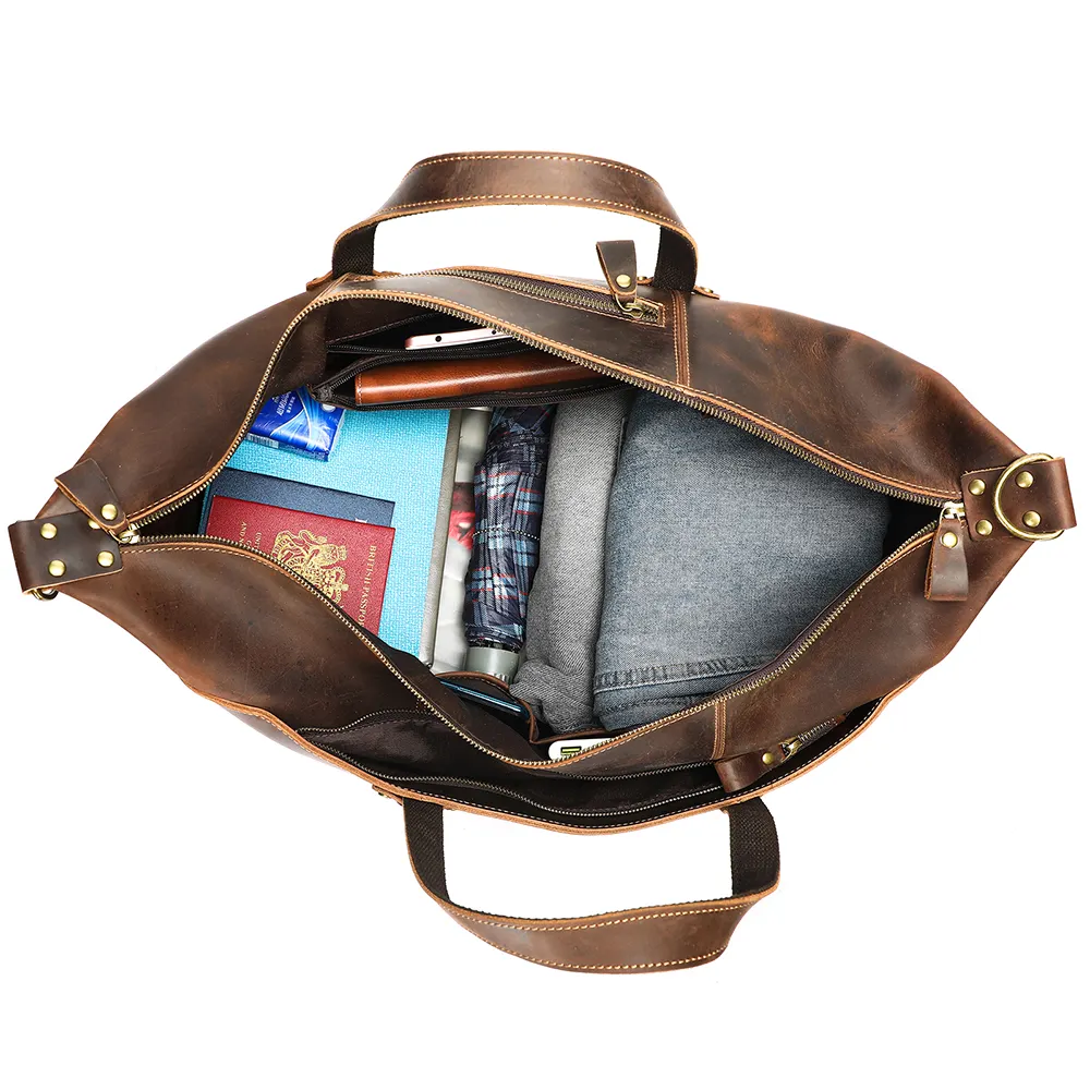 Vintage-Inspired Leather Weekender | OSLO