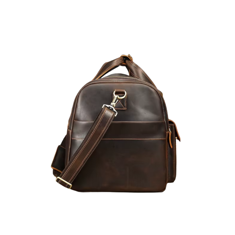 Large Capacity Weekend Leather Duffle Bag | ALFTANES
