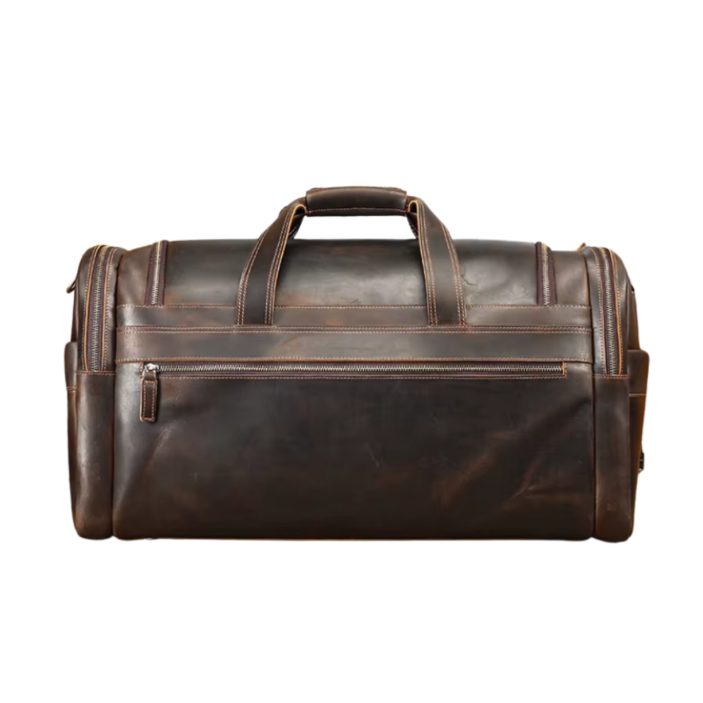 Large Capacity Weekend Leather Duffle Bag | ALFTANES