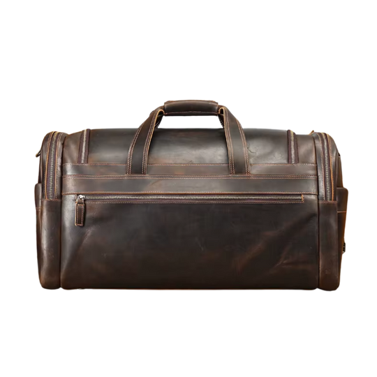 Large Capacity Weekend Leather Duffle Bag | ALFTANES