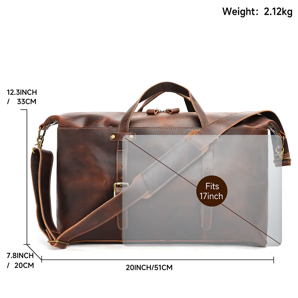Vintage-Inspired Leather Weekender | OSLO