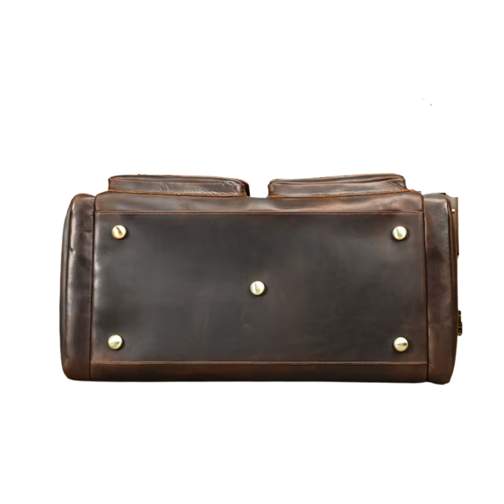 Large Capacity Weekend Leather Duffle Bag | ALFTANES
