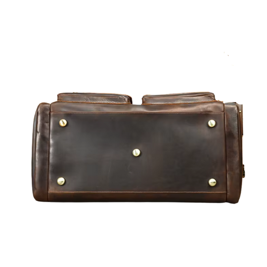 Large Capacity Weekend Leather Duffle Bag | ALFTANES