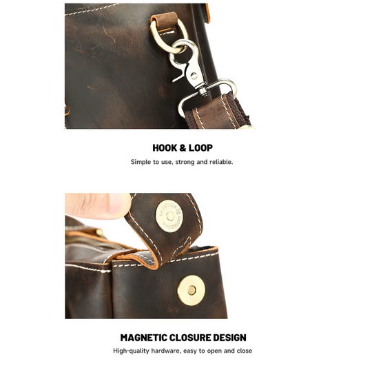 Large Capacity Leather Duffle Bag | ALBERTVILLE