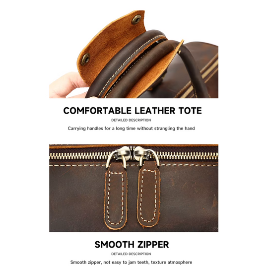 Waterproof Leather Duffle Bag | BORAS