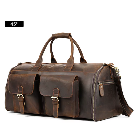 Full Geniune Leather Travel Duffle Bag | LIENZ