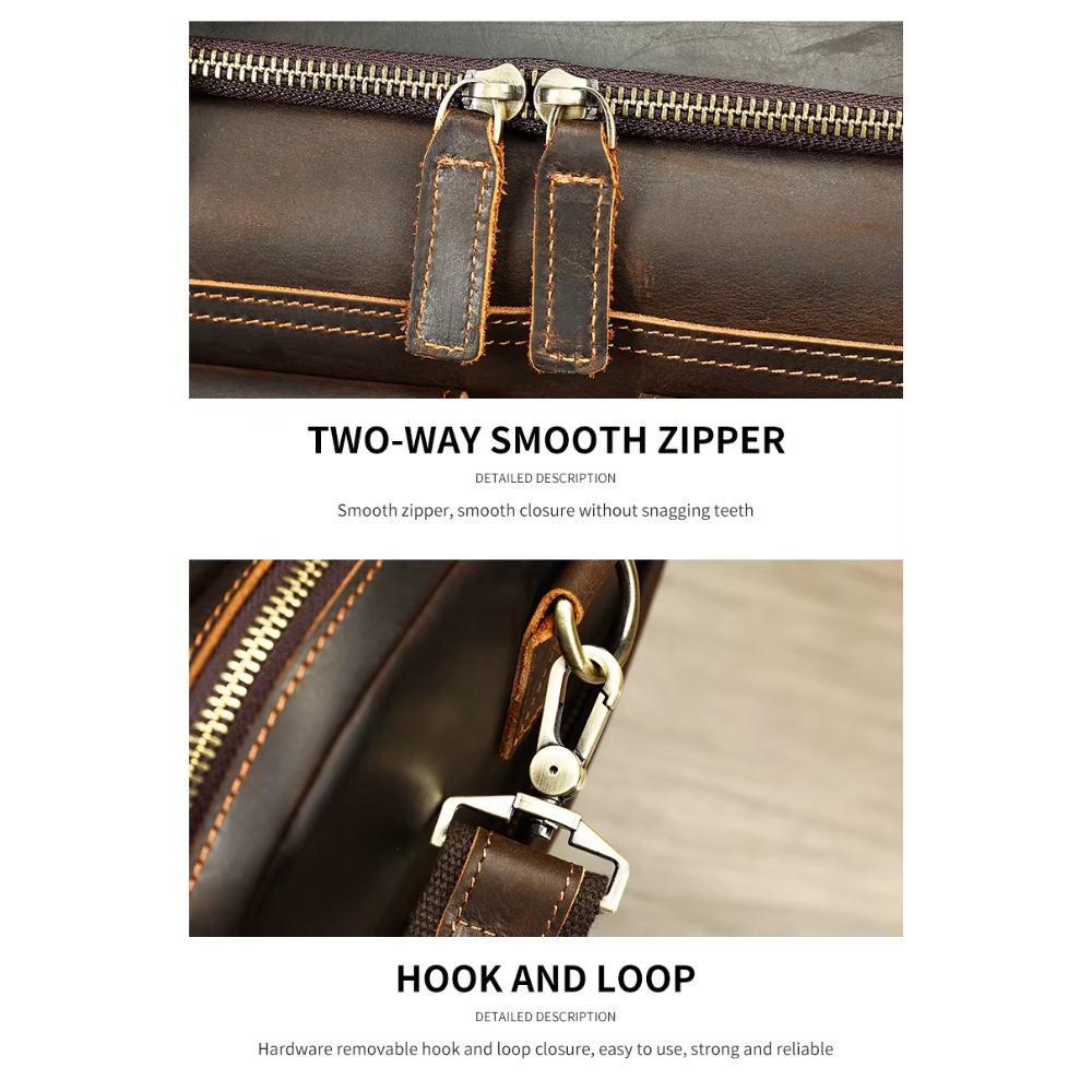 Large Capacity Weekend Leather Duffle Bag | ALFTANES
