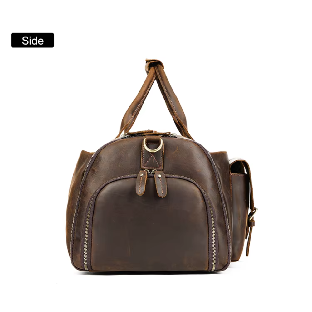 Full Geniune Leather Travel Duffle Bag | LIENZ
