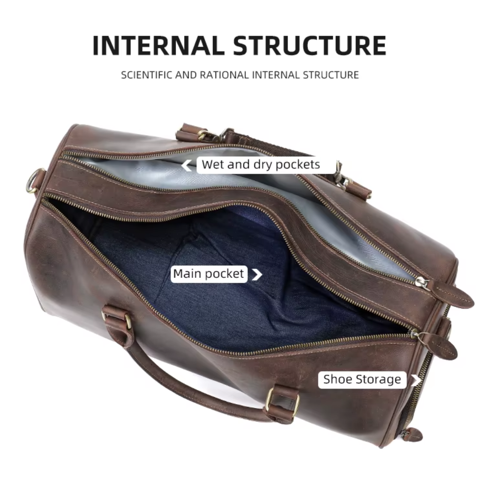 Geniune Leather Duffle Bag | CHAMBERY