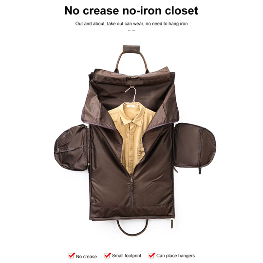 Foldable Leather Duffle Bag | FALUN