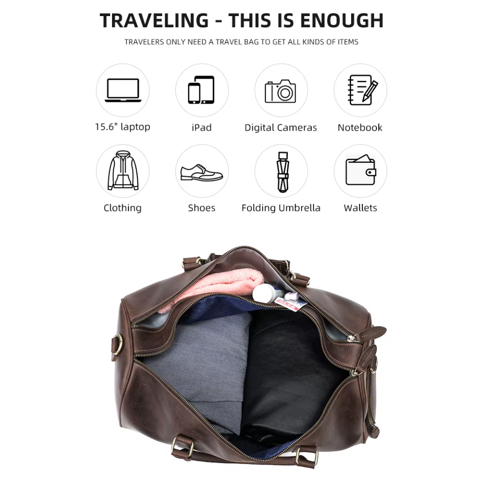 Geniune Leather Duffle Bag | CHAMBERY